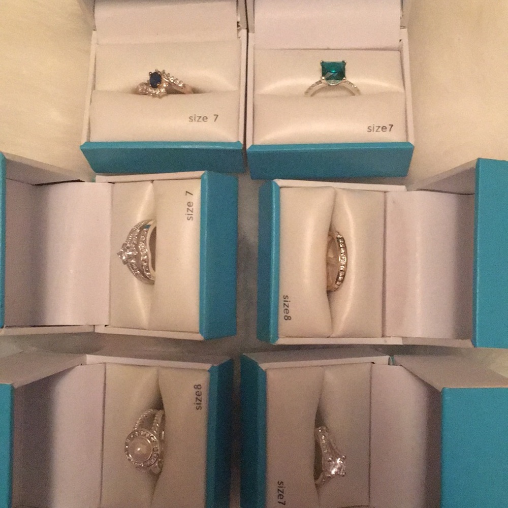♥️ Pure silver plated rings